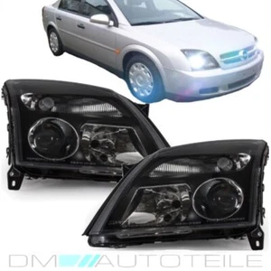 Juego faros derecho izquierdo opel vectra c signum cristal transparente negro 02-05 - Imagen 1 de 5