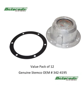 Stemco Genuine OEM Grease Hub Cap # 342-4195 - Value Pack of 12 - Imagen 1 de 1