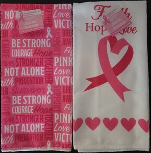 Breast Cancer Awareness Microfiber Towels Kitchen Bath Sports Workout Select: P - Picture 1 of 3