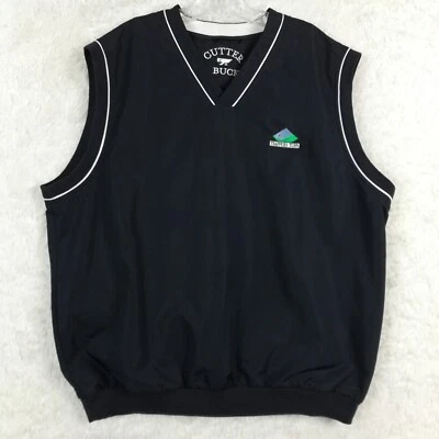 Cutter & Buck Mens Golf Vest Navy Sleeveless Trappers Turn Sportswear XL - Image 1 of 4