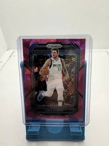 Luka Doncic 2022-23 Panini Prizm Basketball #196 - PINK CRACKED ICE PRIZM - Picture 1 of 2