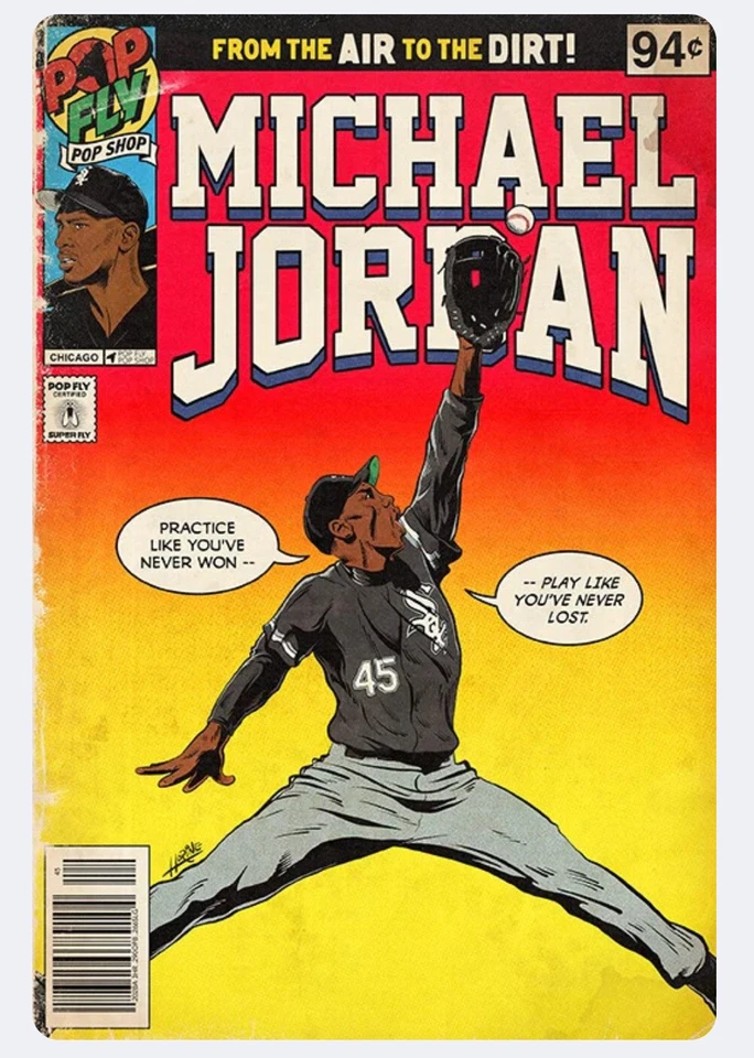 🌟 Michael Jordan Pop Fly Shop Daniel Jacob Horine Bulls Edición Limitada Impresión Foto 1 de 1