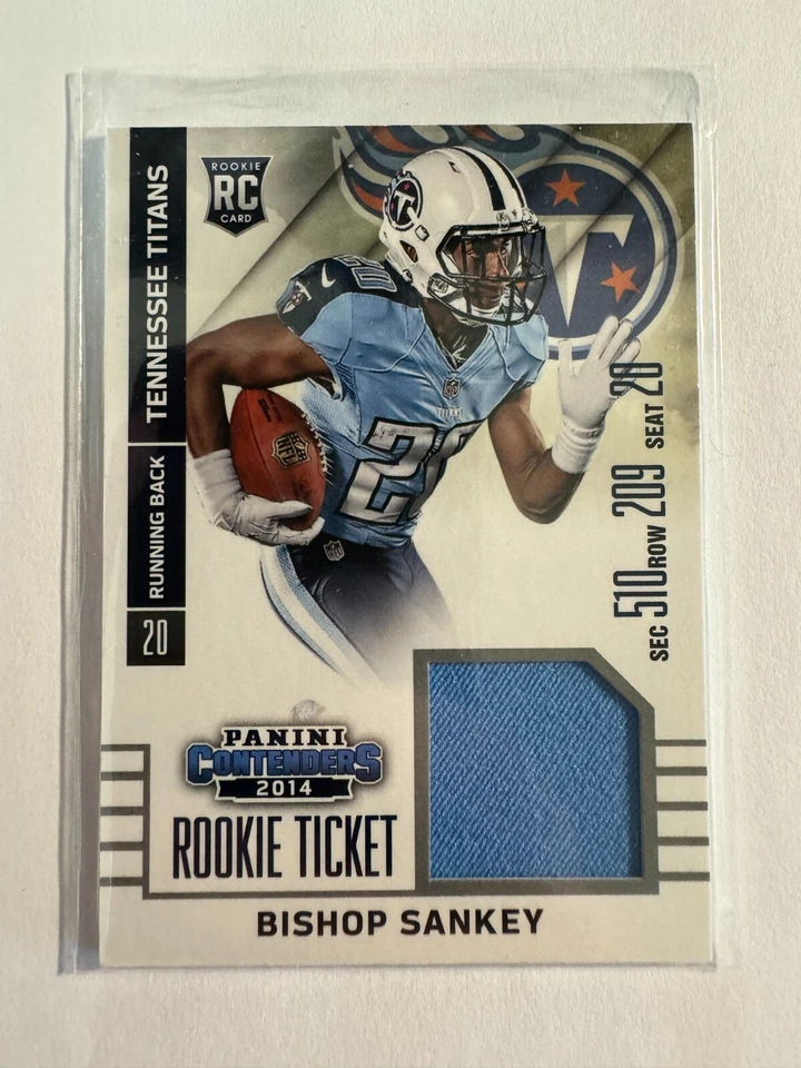 K206,446 - 2014 Panini Contenders Rookie Ticket Jerseys #RTS34A Bishop Sankey - Image 1 of 1