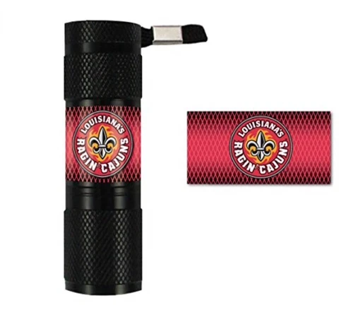 New Louisiana Ragin Cajuns Mini LED Pocket, Purse, Glovebox, Toolbox Flashlight Cover