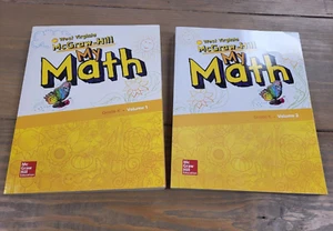 NEW -McGraw Hill My Math Student Workbooks Vol 1 & 2 Grade K Published 2019 (WV) - Picture 1 of 4