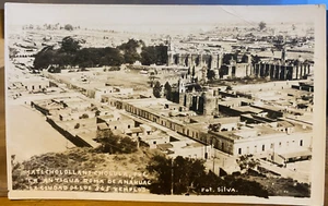 Mexicana RPPC Panorama Antigua Roma de ANAHUAC Cholula México Foto Real Silva - Imagen 1 de 2