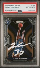 James Wiseman 2020 Panini Prizm Signed Rookie Card #268 Auto PSA 78494949