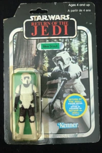 1983 Star Wars Biker Scout ROTJ Kenner Canada 65-Back | Sealed | POP Cut | - Picture 1 of 7