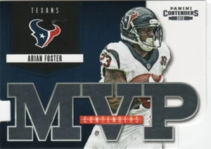 ARIAN FOSTER 2012 PLAYOFF CONTENDERS MVP DIE CUT HOUSTON TEXANS $1.99 ROOM - Picture 1 of 2