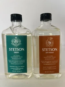 2 Bottles Of Stetson  All Over Hair and Body Wash 16oz. -Oasis Plus Off Road NEW - Picture 1 of 3