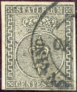 78/ 63 - Stemma cent. 10 (N. 2), ottima qualità. Usato - Foto 1 di 1