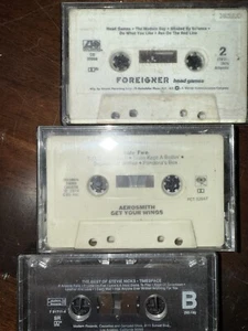 3 Cassette Lot, Foreigner, Aerosmith, Stevie Nicks - Picture 1 of 5