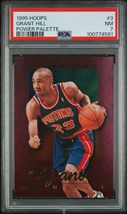 1995 Hoops Power Palette #3 Grant Hill PSA 7 (pop 5, 6🔺) - Imagen 1 de 2