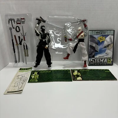 G.I. Joe Sigma 6 Ninja Showdown Snake Eyes & Storm Shadow Figures 8” W/ DVD Set - Image 1 of 4