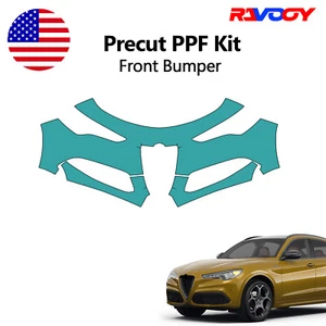 For Alfa Romeo Stelvio 2018-2025 Front Bumper Paint Protection Film Precut PPF - Picture 1 of 8