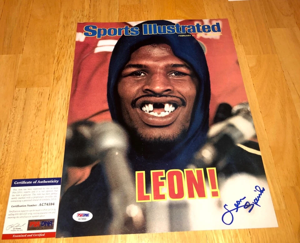 Leon Spinks Boxing World Champion Signed Autographed 11x14 Photo PSA  Muhammad B - Image 1 of 1