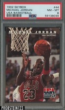 1992 Skybox USA Basketball #44 Michael Jordan Chicago Bulls HOF PSA 8 NM-MT