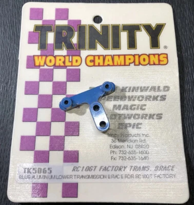 Trinity Rc Car RC10GT Trans Brace Universal Motor Vintage Aluminum New RC10 - Image 1 of 2