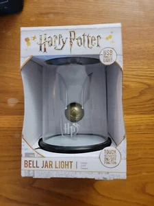 Official Harry Potter Golden Snitch - Bell Jar Light Touch Lamp USB LED - Picture 1 of 2