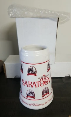 Saratoga Race Course 2013 NYRA 150 aniversario cerámica Stein Rachel Alexandra Foto 1 de 4