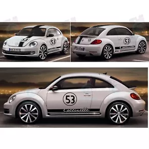 KIT Coccinelle SPORT New Beetle - Autocollants Stickers HERBIE 53 - Bild 1 von 1