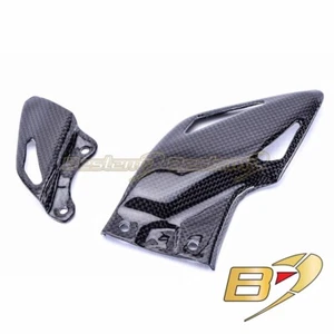 2008-2023 Honda CBR1000RR Carbon Fiber Rear Heel Guard Step Guard Fairing Plate - Foto 1 di 4