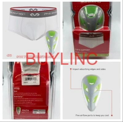 McDavid BRIEF W/FLEX CUP Supporter Athletic Supporter 9110 Y-Regular (W-24-26") - Image 1 of 2