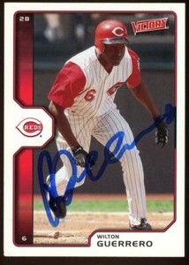 2002 Upper Deck WILTON GUERRERO Signed Card autograph AUTO REDS DODGERS