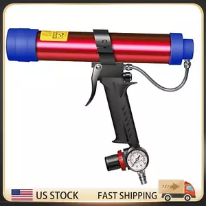US Adjustable Pneumatic Glue Gun Seam Sealer Air Rubber Tool 310ml Hard Sealant - Picture 1 of 11