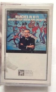 Marches in HI-FI Arthur Fielder & Boston Pops Orchestra BRAND NEW Cassette tape - Picture 1 of 4