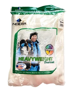 NWT Sealed Indera Heavyweight Thermal Crew Top L/S Men 3XL 54-56 Ivory Made USA - Picture 1 of 9
