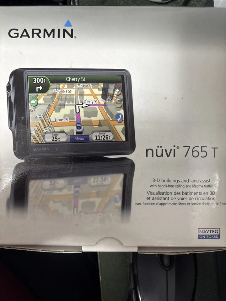 Garmin nuvi 765T GPS 2017 US CAN MEX EUR S. AMERICA AUS NZ Lifetime Traffic 8GB - Image 1 of 3