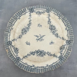 Assiette MINTONS décor NAPIER oiseau distribué par Emile Bourgeois Diam. ~26cm - Imagen 1 de 8