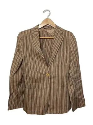 MAX MARA/Tailored Jacket/Size 40/Linen/Beige/Striped - Image 1 of 4