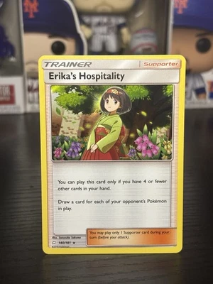 Pokemon TCG Sun & Moon Team Up - Erika's Hospitality #140/181 - Holo Rare Card - Image 1 of 4