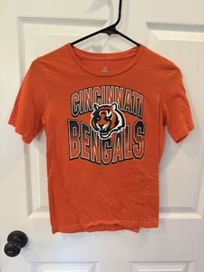 Maglietta NFL Cincinnati Bengals Youth Medium 10/12 arancione squadra di calcio - Foto 1 di 4