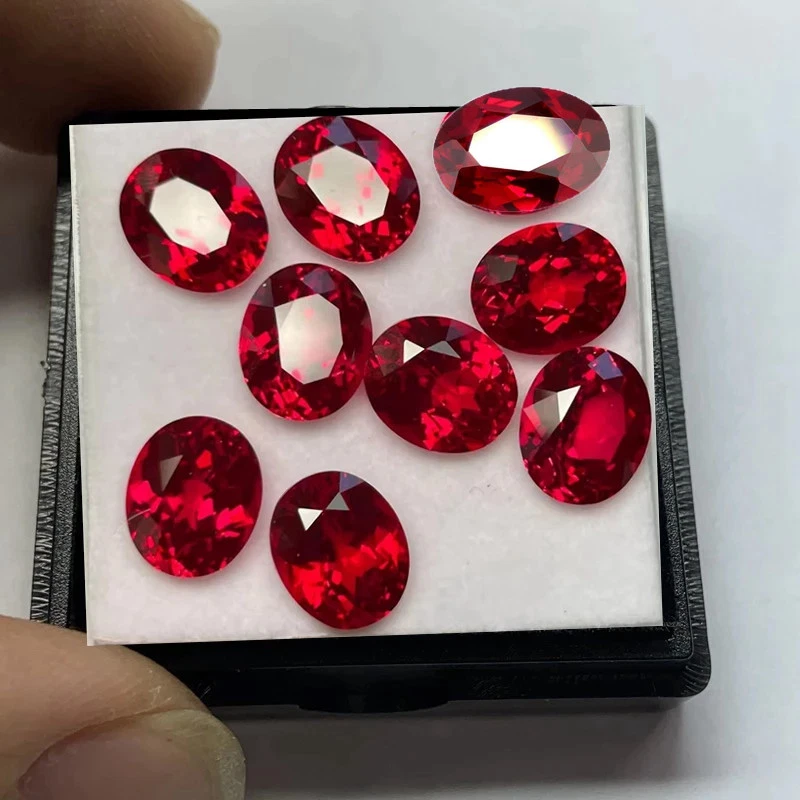 Factory Directly Sale Ruby Gem 0.5-10ct Oval Cut AGL VVS1 for Jewelry Making - Image 1 of 4