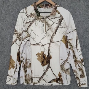 Realtree Jacket Womens L White Camo RT Snow Pullover Hunting Outdoors Flaw - Picture 1 of 14