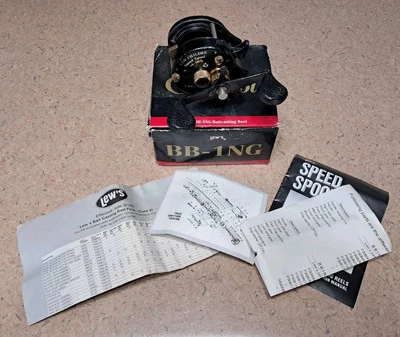Carrete de baitcast Lews Speed modelo BB-1NG con caja y papeleo Foto 1 de 4