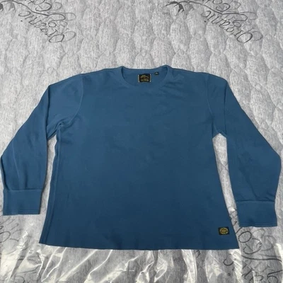 Todd Snyder x L.L. Camisa térmica de manga larga Bean XL azul óxido logotipo algodón Foto 1 de 4