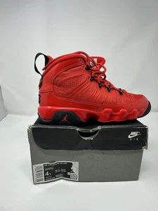 Nike Air Jordan 9 Retro GS Chile Red Black 302359-600 Youth Sz 4Y New In Hand - Picture 1 of 7