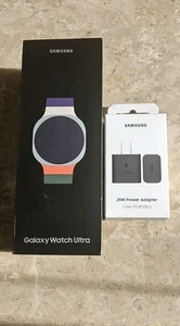 Brand New Samsung Galaxy Watch Ultra 47mm LTE Bluetooth SM-L705U Titanium Silver - Photo 1 sur 6
