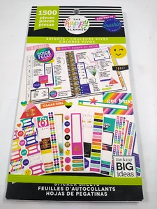 The Happy Planner Brights Sticker Book 1500 pieces Missing 1 Sheet - Picture 1 of 3