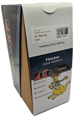 (Box of 30) Pro-Mold Thick Card Mini Snap Tite Holders 70pt For Thicker Cards - Image 1 of 3