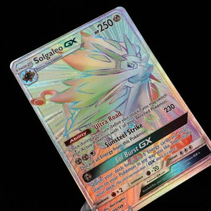 Pokemon TCG - Solgaleo-GX 155/149 Sun & Moon Secret Rare - NM - Picture 1 of 3