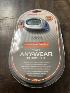 Sportline 370 Silver Traq Any-Wear Pedometer With 7 Day Recall NEW Sealed - Picture 1 of 2