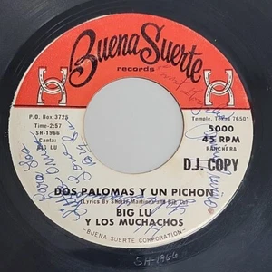 45 7" Signed by BIG LU Y LOS MUCHACHOS Pichon / Sube Chicano Northern Soul  - Picture 1 of 10
