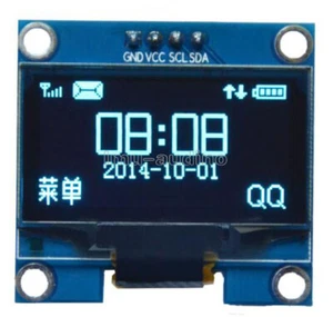 1.3" Blue OLED LCD 4Pin Display Module IIC I2C 128x64 3-5V Interface for Arduino - Bild 1 von 4