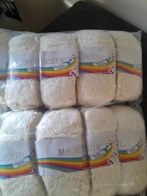 JOBLOT 5 x 100g BALLS Twisted D Knit 🍋 Bright Cream Yarn wholesale 💖301 - Image 1 of 3
