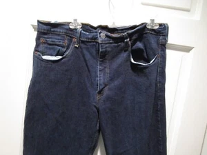 Men's Levi's 514 Straight Fit Jeans 38 X 29 1/2 Dark Blue Wash - Picture 1 of 4